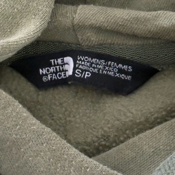The North Face Olive Green Logo Pullover Hoodie Sweatshirt - Picture 3 of 4